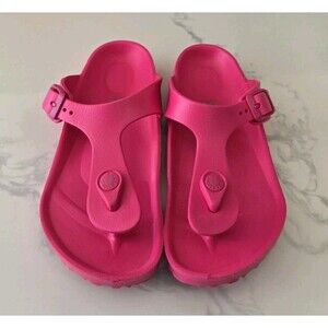 Birkenstock Unisex Gizeh Essentials EVA SandalPink Girls 32